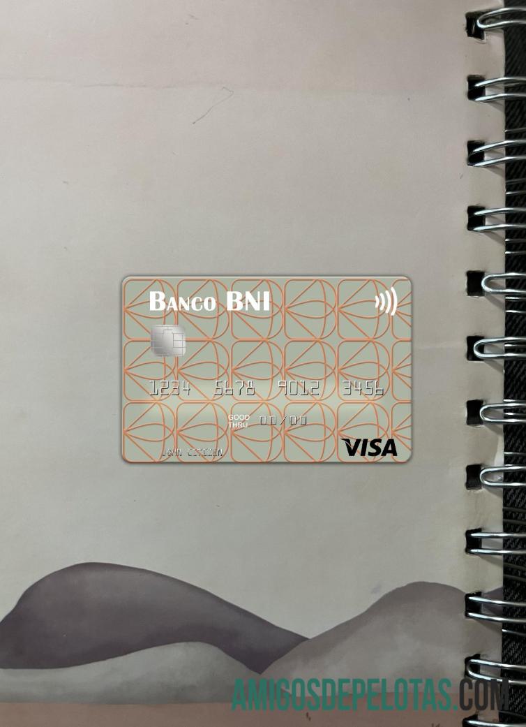 Angola Banco De Negócios Internacional Visa Card Photolook Front exemplo real